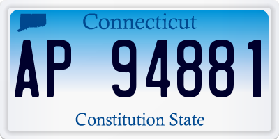 CT license plate AP94881