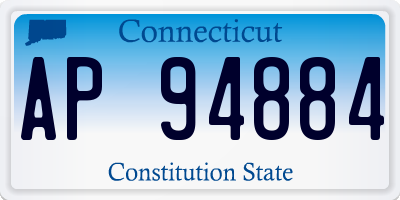 CT license plate AP94884