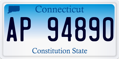 CT license plate AP94890