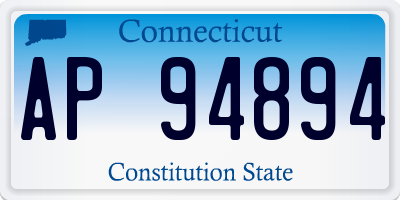 CT license plate AP94894