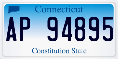 CT license plate AP94895