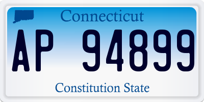 CT license plate AP94899