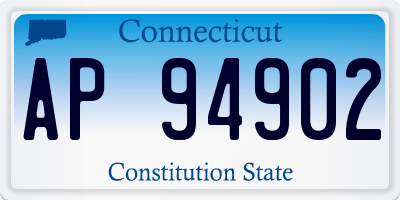 CT license plate AP94902