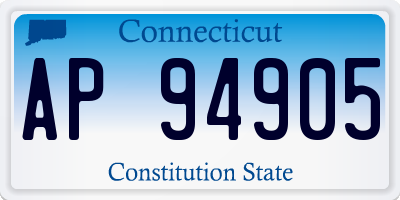 CT license plate AP94905