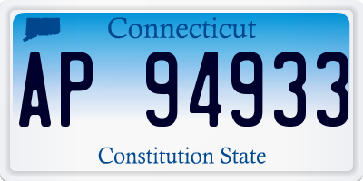 CT license plate AP94933