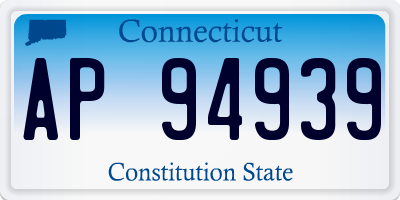 CT license plate AP94939