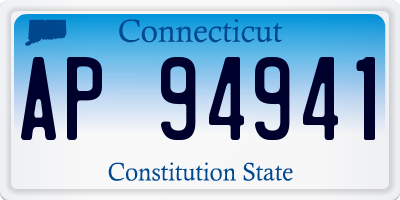 CT license plate AP94941