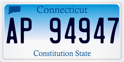 CT license plate AP94947