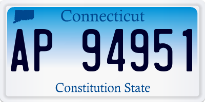 CT license plate AP94951