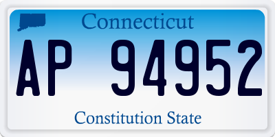 CT license plate AP94952