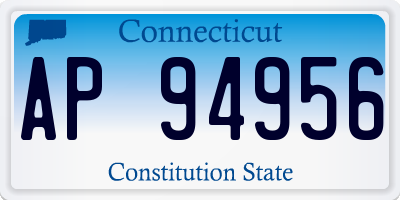 CT license plate AP94956