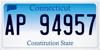 CT license plate AP94957