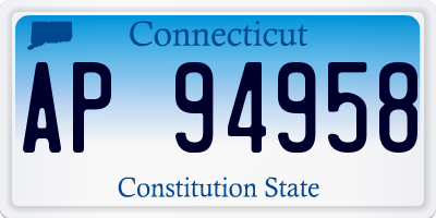 CT license plate AP94958