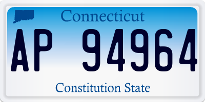 CT license plate AP94964
