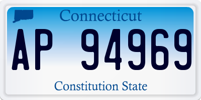 CT license plate AP94969