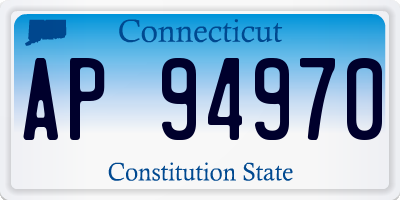 CT license plate AP94970