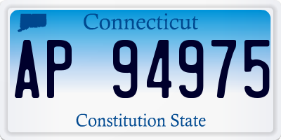 CT license plate AP94975