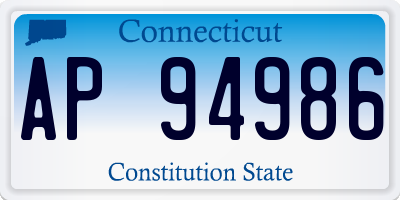 CT license plate AP94986