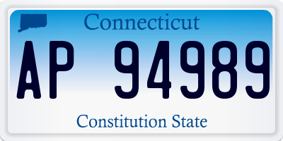 CT license plate AP94989