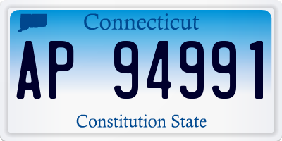 CT license plate AP94991