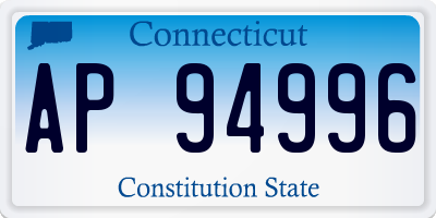 CT license plate AP94996