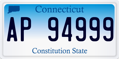 CT license plate AP94999