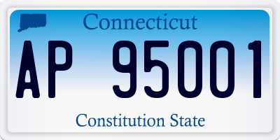 CT license plate AP95001
