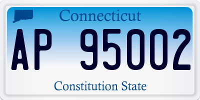 CT license plate AP95002