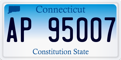 CT license plate AP95007
