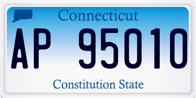 CT license plate AP95010