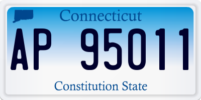 CT license plate AP95011