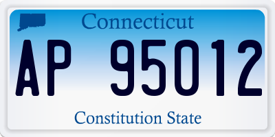 CT license plate AP95012