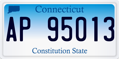 CT license plate AP95013