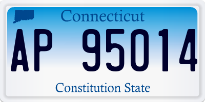CT license plate AP95014