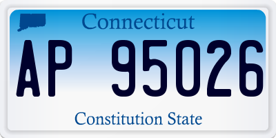 CT license plate AP95026