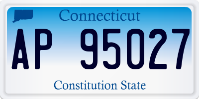 CT license plate AP95027