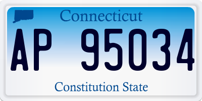 CT license plate AP95034