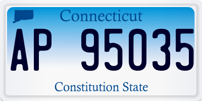 CT license plate AP95035