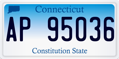 CT license plate AP95036