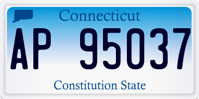 CT license plate AP95037