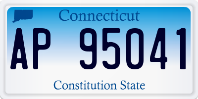 CT license plate AP95041