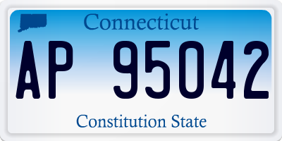 CT license plate AP95042