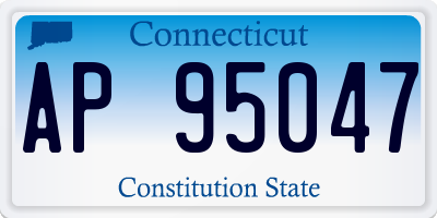 CT license plate AP95047