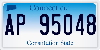 CT license plate AP95048