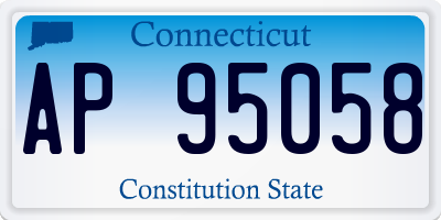 CT license plate AP95058