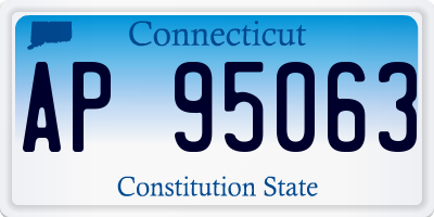 CT license plate AP95063