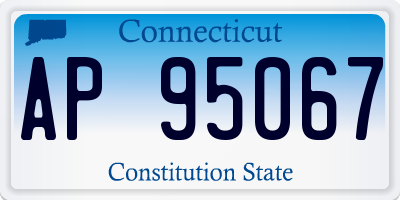 CT license plate AP95067