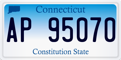 CT license plate AP95070