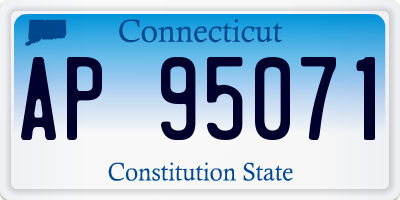 CT license plate AP95071