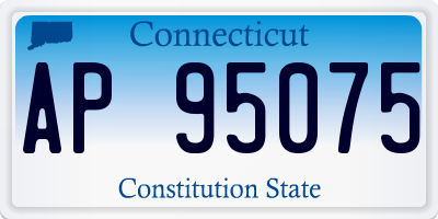 CT license plate AP95075